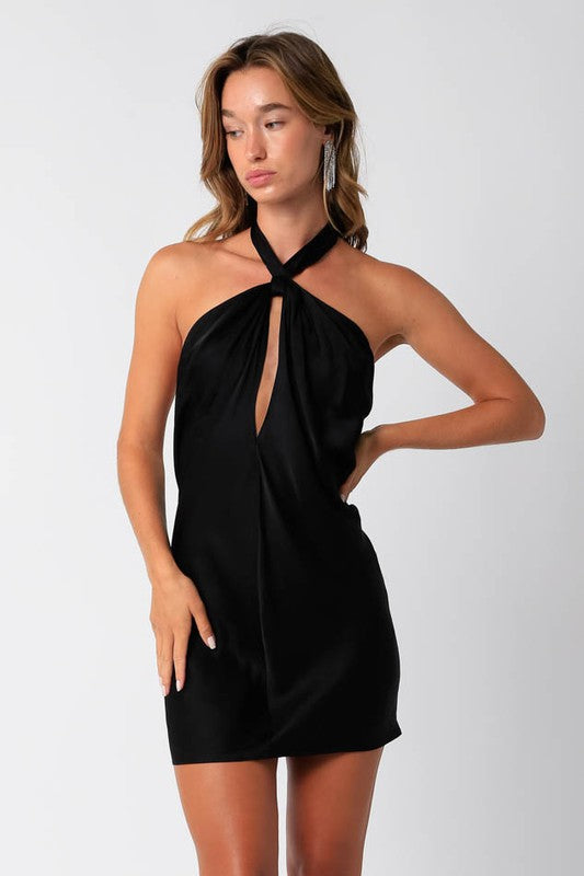 Draped Mini Dress